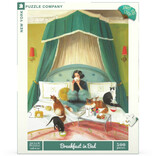NEW YORK PUZZLE CO Puzzle - Breakfast In Bed 500PC NEW YORK PUZZLE CO Puzzle - Breakfast In Bed 500PC