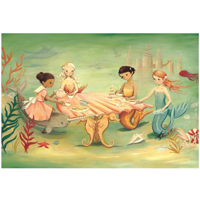 NEW YORK PUZZLE CO Puzzle - Mermaid Tea Party 60PC