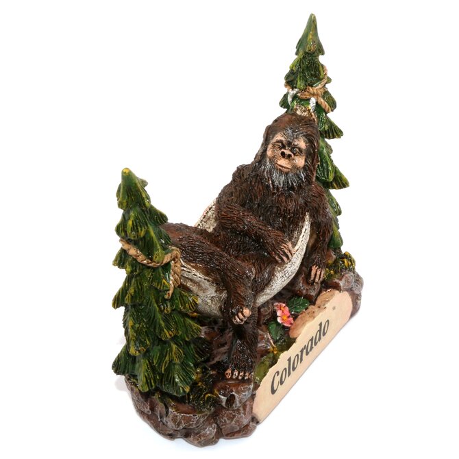 American Gift Corp Figurine - Bigfoot in Hammock 4.25"