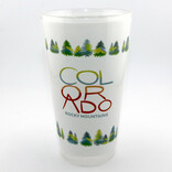 A&f Souvenir Pint Glass - Trees/Mountains White Colorado Rocky Mountains