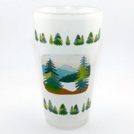 A&f Souvenir Pint Glass - Trees/Mountains White Colorado Rocky Mountains A&f Souvenir Pint Glass - Trees/Mountains White Colorado Rocky Mountains