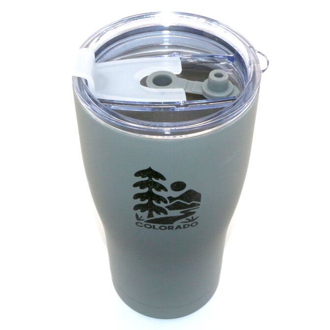 A&f Souvenir Tumbler - Tree/Mountain Grey Colorado