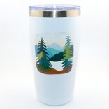 A&f Souvenir Tumbler - Mountain Scene White CO/Rocky Mountains