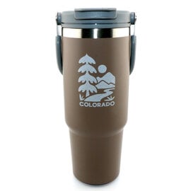 A&f Souvenir Tumbler - Tree/Mountain Stone Carry Handle