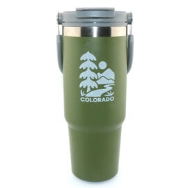 A&f Souvenir Tumbler - Tree/Mountain Green Carry Handle A&f Souvenir Tumbler - Tree/Mountain Green Carry Handle