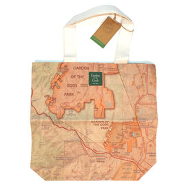 Mcgovern & Co Tote Bag - Garden of the Gods Vintage Map