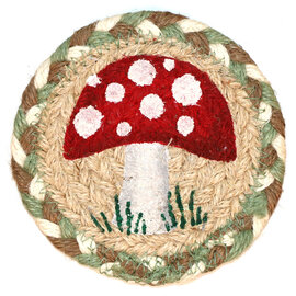 Capitol Importing Co Coaster - Mushroom Red/White