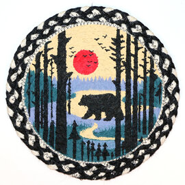 Capitol Importing Co Swatch - Bear Scene 10" Round