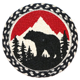 Capitol Importing Co Swatch - Bear Mountain/Red/Black 10" Round