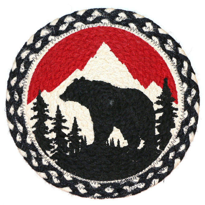 Capitol Importing Co Swatch - Bear Mountain/Red/Black 10" Round