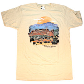 Prairie Mtn Screening T Shirt - Ocher Garden of the Gods Prairie Mtn Screening T Shirt - Ocher Garden of the Gods