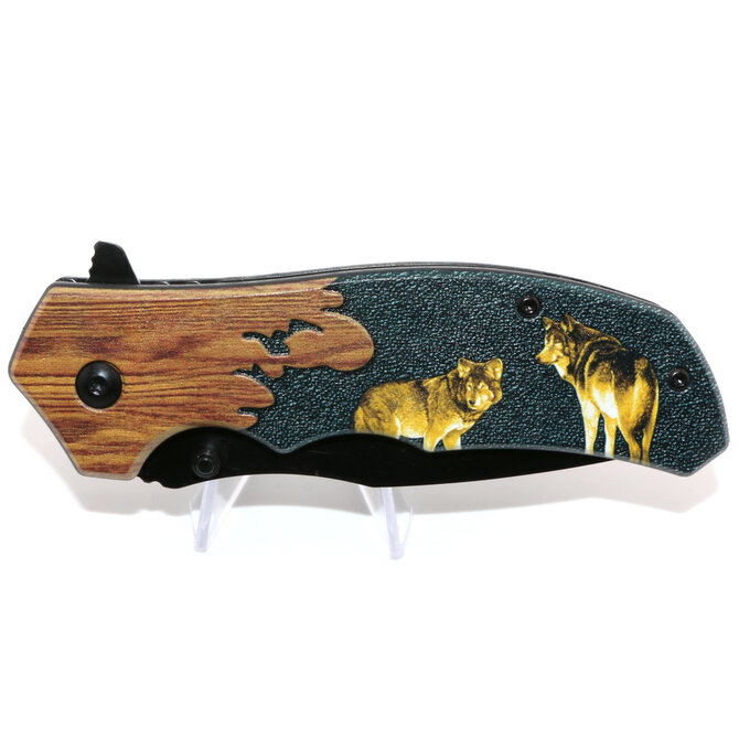 RIDGEWAY KNIFE-WOLF 2TONE 4.75"