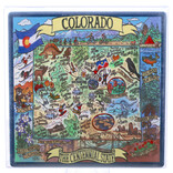 Certified International Coaster Set - Colorado State Map 4"