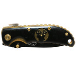 RIDGEWAY KNIFE-DEER BLACK/GOLD CO 3"