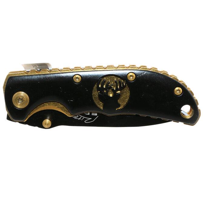 RIDGEWAY KNIFE-Deer Black/Gold Colorado 3"