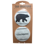 Carson Inc Car Coaster - 2 Piece Bear Colorado