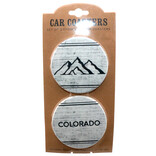 Carson Inc Car Coaster - 2 Piece Mountains Colorado