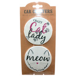 Carson Inc Car Coaster - 2 Piece Cat