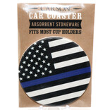 Carson Inc Car Coaster - Thin Blue Line