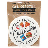 Carson Inc Car Coaster - Road Trip Calories