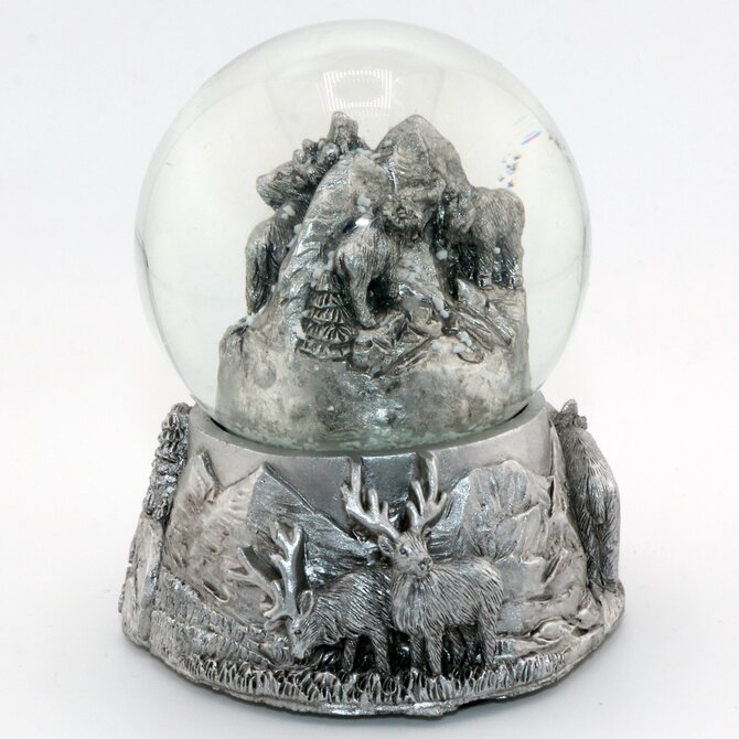 AMERICAWARE Snow Globe - Elk Metal Colorado 65mm