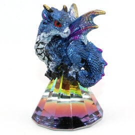 George S Chen Figurine - Dragon Blue Glass Pyramid George S Chen Figurine - Dragon Blue Glass Pyramid