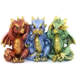 George S Chen Figurine - Dragon 3 No Evil 5.5" George S Chen Figurine - Dragon 3 No Evil 5.5"