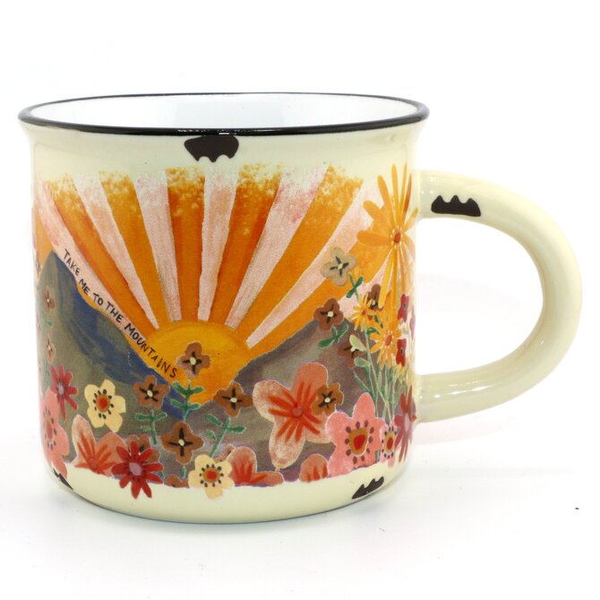 Natural Life Mug - Mountain Range Cream