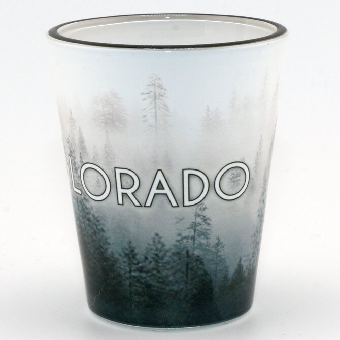 Sanborn Souvenir Co. Inc. Shot - Foggy Trees Colorado