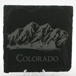 WESTERN WOODS Coaster - Mountains Slate Colorado