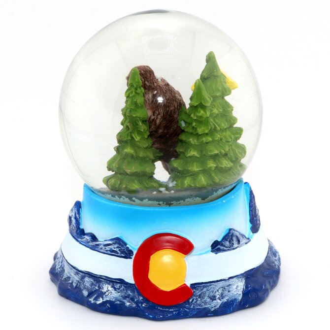 Snow Business Usa Snow Globe - Sasquatch Colorado Large