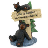 SLIFKA SALES COMPANY Bear with Sign Life/Mountains 5"