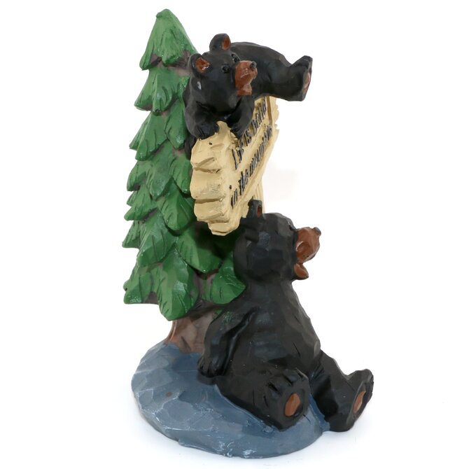 SLIFKA SALES COMPANY Bear with Sign Life/Mountains 5"