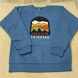 On The Road Apparel Crew - Smoky Night Garden of the Gods Sweater
