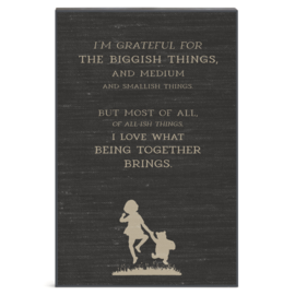 Demdaco/misc Product Wall Art - Winnie the Pooh Grateful For 12x18