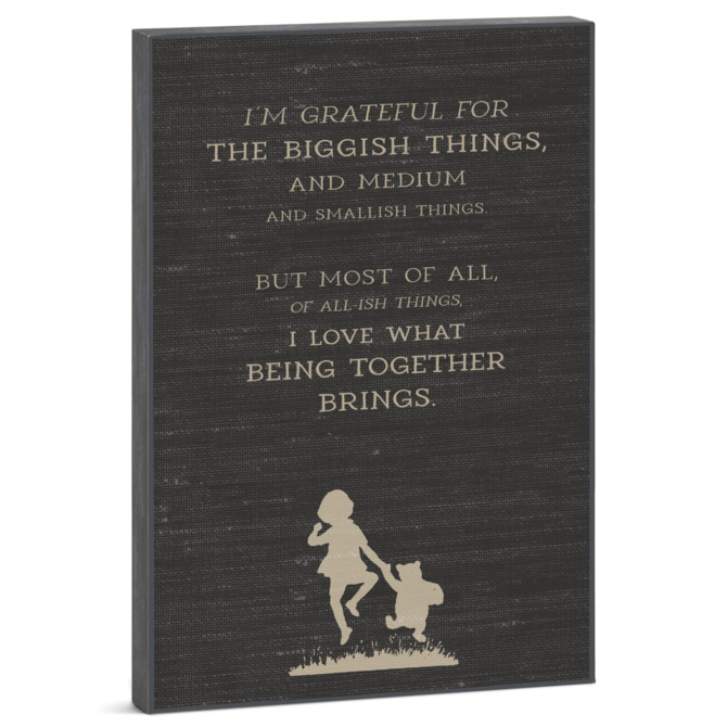 Demdaco/misc Product Wall Art - Winnie the Pooh Grateful For 12x18