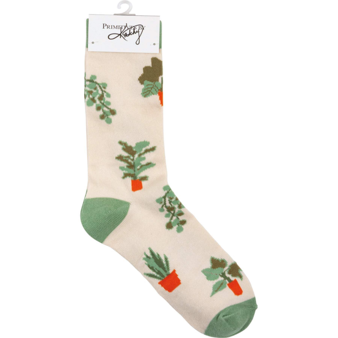 PRIMITIVES BY KATHY Box Sign/Sock Set - Ask About Plants