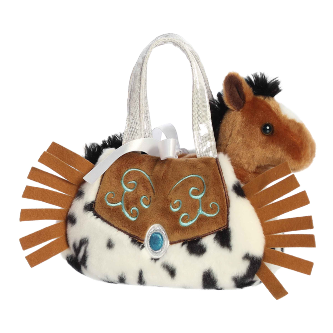 WESTERN FRINGE-HORSE IN A PURSE 8"