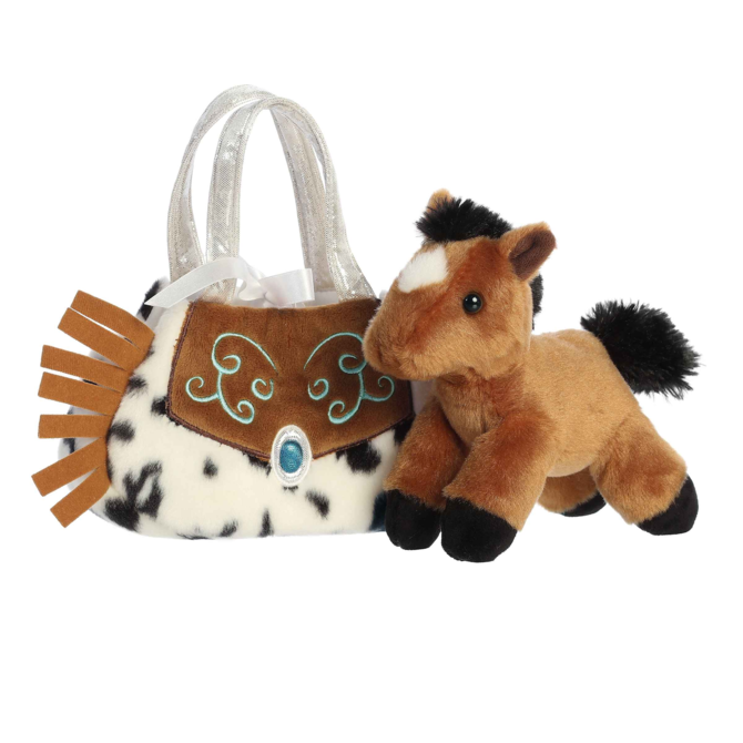 WESTERN FRINGE-HORSE IN A PURSE 8"