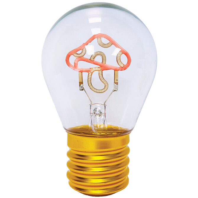 Streamline LIGHT BULB-NEON MUSHROOM