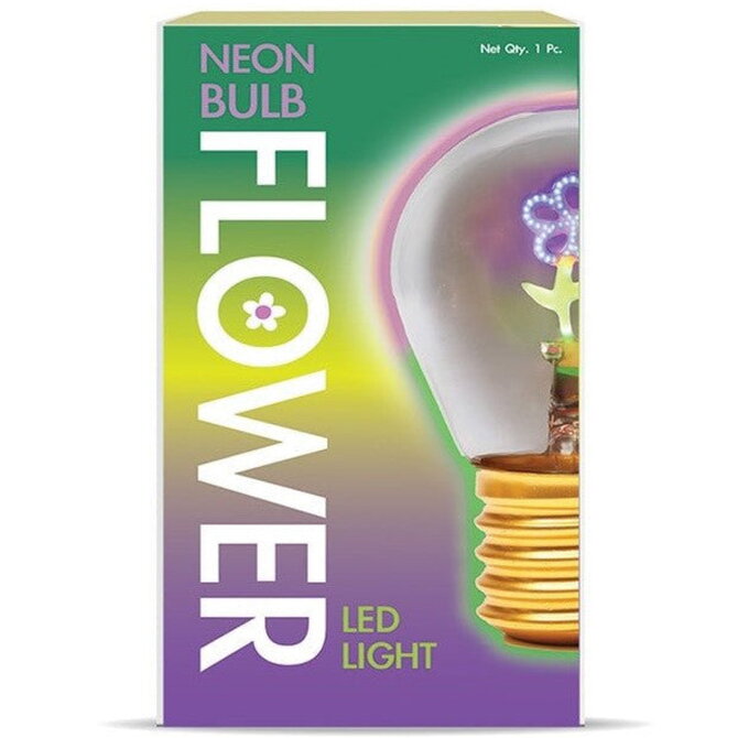 Streamline LIGHT BULB-NEON FLOWER