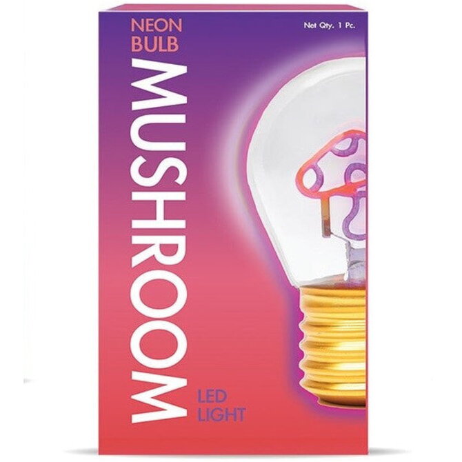 Streamline LIGHT BULB-NEON MUSHROOM