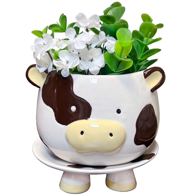 Streamline PLANTER-COW W/ FEET