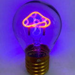 Streamline LIGHT BULB-NEON MUSHROOM