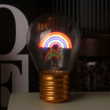 Streamline LIGHT BULB-NEON RAINBOW