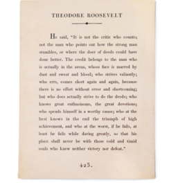 Sugarboo & Co Print - Theodore Roosevelt Cream 12"x16" Sugarboo & Co Print - Theodore Roosevelt Cream 12"x16"