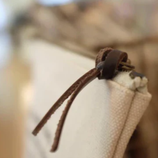 Sugarboo & Co Canvas Zip Bag - Imperfection is Beauty