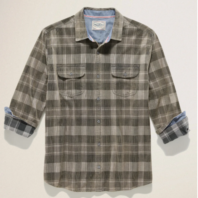 Flag & Anthem Men's Shirt - Bolton Vintage Wash Corduroy