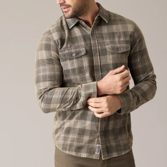 Flag & Anthem Men's Shirt - Bolton Vintage Wash Corduroy