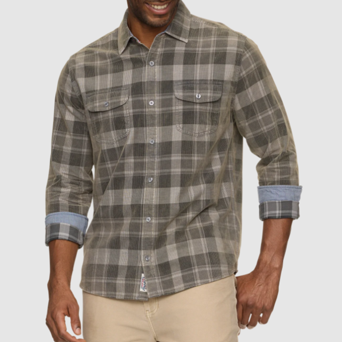 Flag & Anthem Men's Shirt - Bolton Vintage Wash Corduroy